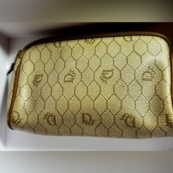 Dior Tan and Brown Women's Makeup Bag - Picture 2 of 4
